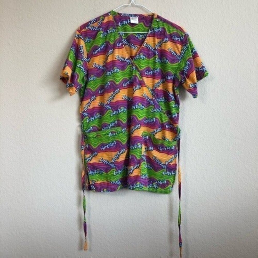 Nestle Laffy Taffy Scrubs Top Nurse Purple…
